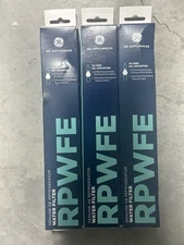 GE Refrigerator Water Filter RPWFE Genuine Appliance Replacement Part 3 Count
