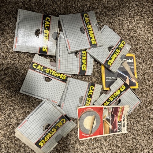 Lot Cal Stripes ( Used Good) Premium Grade Striping Tape Qty 10