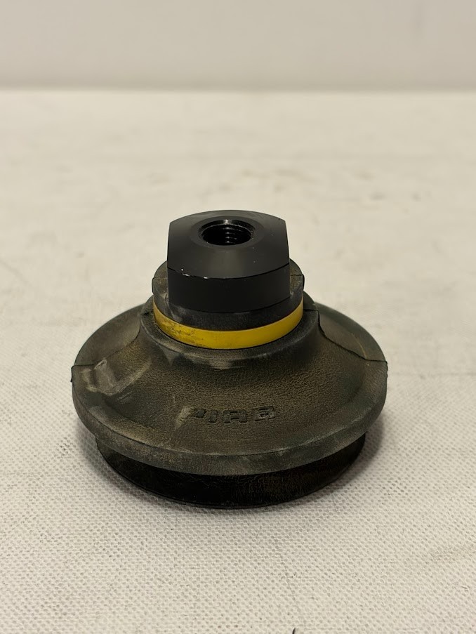 Used - Piab B50-2 Black Vacuum Suction Cup 1/4 Inch NPT Female  (lot of 2)