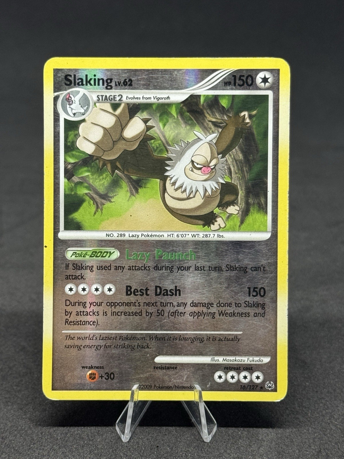 Pokémon Slaking 16/127 Platinum Reverse Holo
