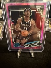 2023-24 Noah Clowney Panini Donruss Optic Pink Hyper Prizm Rated Rookie #205