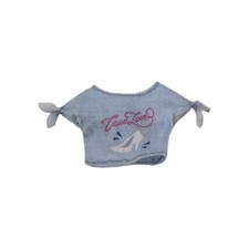 Barbie Doll Clothes Blue Top Shirt Blouse Crue Love Clothes
