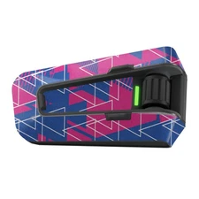 For Cardo Packtalk Edge Neo Pro Skin Stickers Matte Removable Triangle Pink