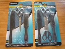 Family Maid Hair Styling Sets 2 Combs w/ Handle, 3 Pr Scissors, 2 Cutting Shears
