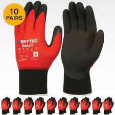 10 Pairs Skytec Beta 1  Lightweight Work Gloves Touchscreen Grip PPE