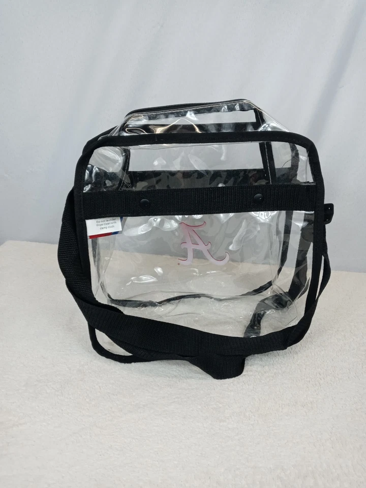 Сумка через плечо Alabama Crimson Tide прозрачная для стадиона игровая NCAA одобренная SEC - Изображение 2 из 4