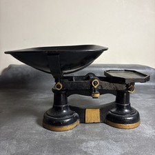 Vintage Black Weighing Scales. Cast Iron. Pre Owned Working. No Weights