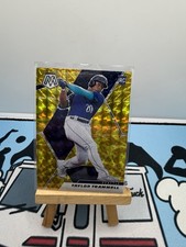 2021 Mosaic Yellow Reactive Prizm TAYLOR TRAMMELL #282 Rookie RC Mariners NM