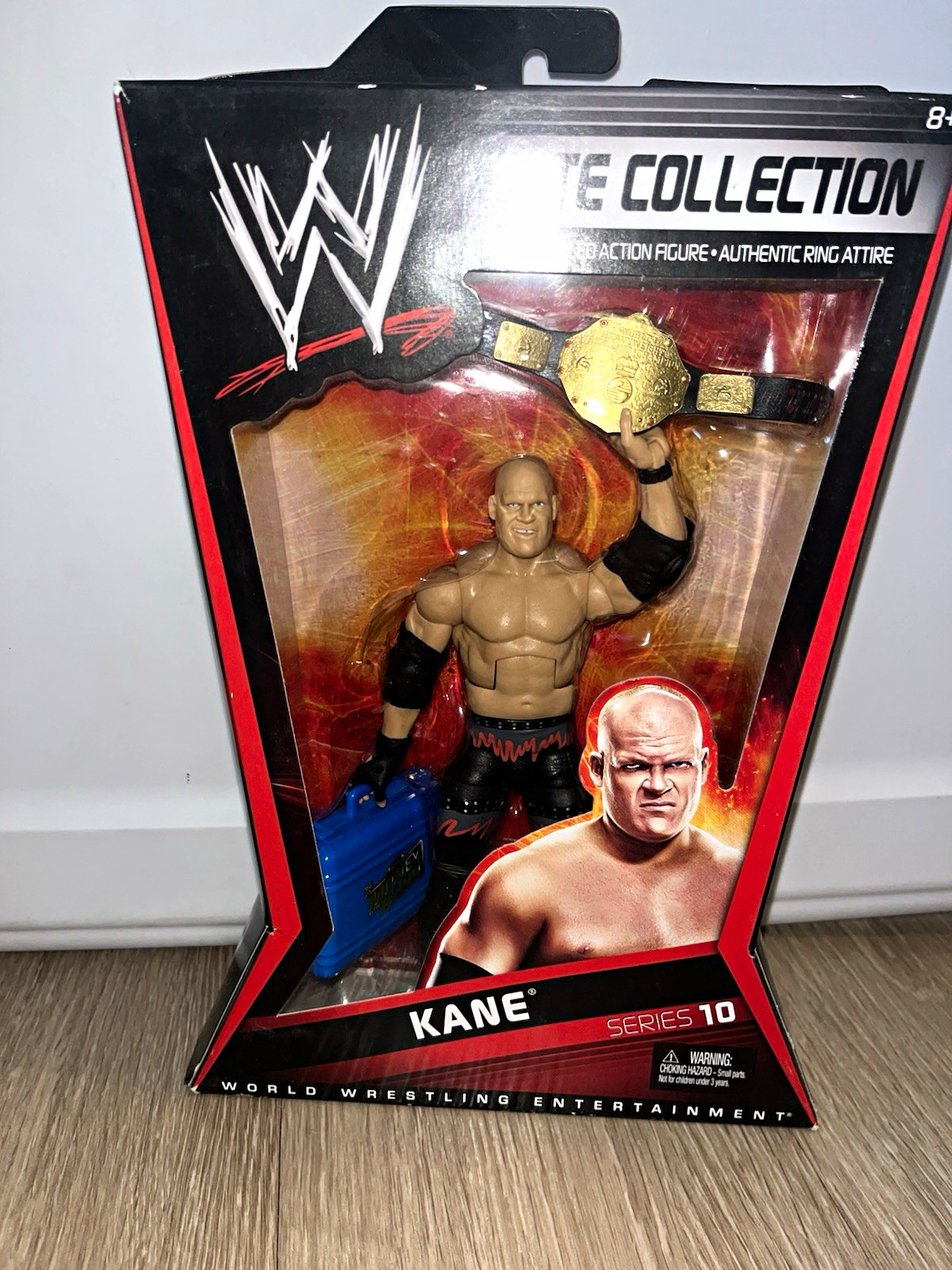 Mattel WWE Elite Collection Series 10 Kane Action Figure Boxed w/ Belt Briefcase