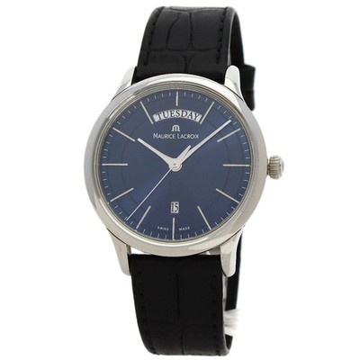 [B1R] Maurice Lacroix Le Classique Stainless Leather Men's Watch [g3v]