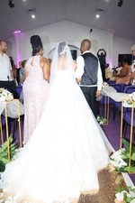 davids bridal wedding dress size 18!