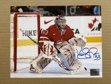 Kim St-Pierre Signed 8x10 Photo Team Canada Hockey Goalie Premiere COA Hologram