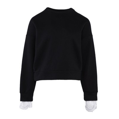 Maje women's sweater knitted sweater lace black size 36 S
