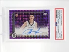EGOR DEMIN 2025-26 TOPPS CHROME ROOKIE PURPLE GEOMETRIC RC AUTO /75 PSA 8 Q0902