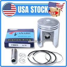 Fit For Suzuki TS100 TC100 FR80 FR80N GT185 1973 - 1977 Piston Kit Oversize 0.75