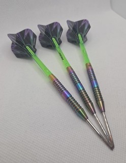 24g Winmau Tuscan 90% Tungsten Rainbow Coated Darts With Original Packaging