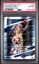 2021 PANINI DONRUSS OPTIC TARGET BOX SET #128 STEPHEN CURRY PSA 8