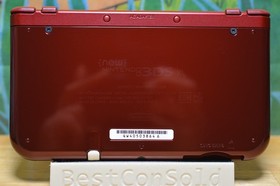 Clean Nintendo New 3DS XL Metallic RED W/ Box, Charger & Stylus USA Version