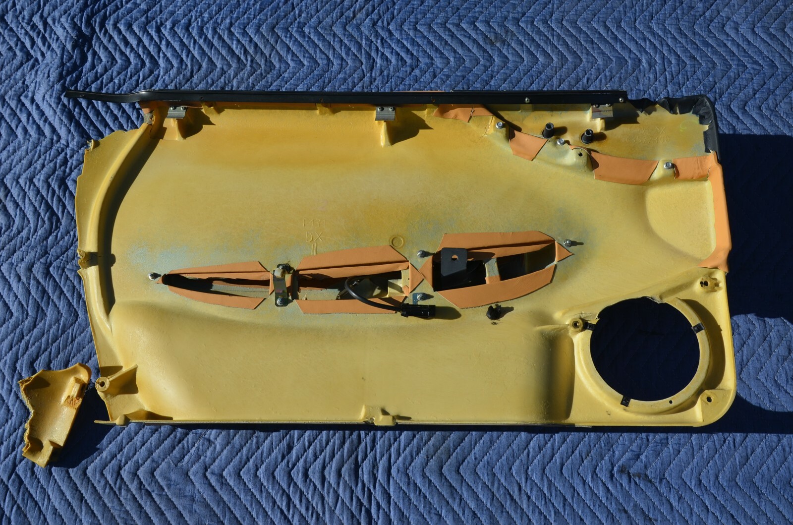 Ferrari 360 Modena Interior Right Door Trim Cover Panel Beige-Tan OEM Damaged