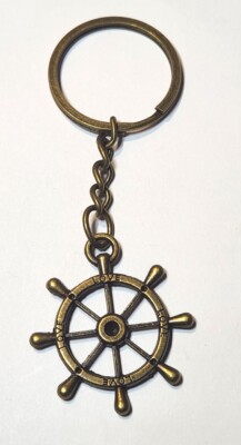 Ship Wheel Love Keychain Ship Sea Boat Nautical Keychain