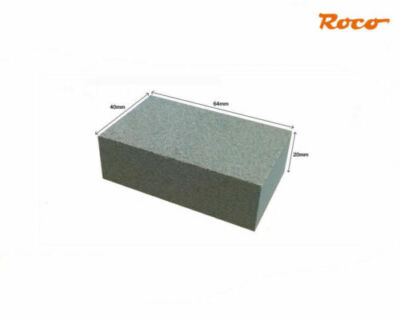 ROCO 10002 Gleis-Rubber, Gleisreiniger, Reinigungsgummi 64 x 40 x 20 mm Neuware