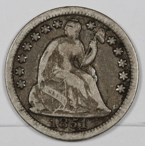1851-P Seated Liberty Half Dime — photo from another recent sale