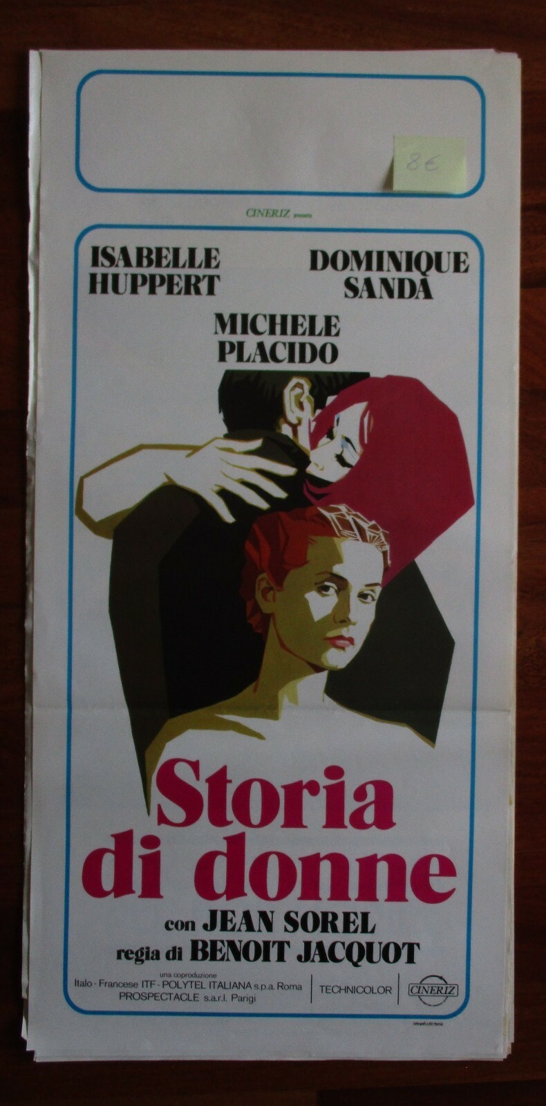 Locandina originale film Storia di donne (1981) - Regia di Benoît Jacquot