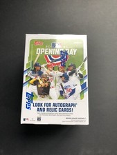 2021 Topps Opening Day Baseball 77 Card Box Rookies /Autos / Relic Cards