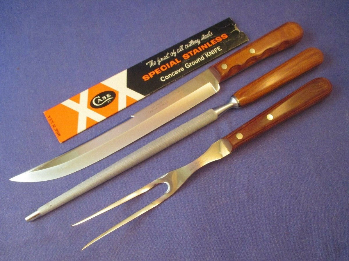 Vintage Case XX Triple Crown Carving Set with Presentation Box | eBay