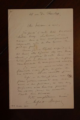   L.A.S. Alfred DUQUET in Aurélien SCHOLL - lädt mit Nagel zu Scholl ein