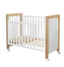 Lettino Culla Neonato in Legno Bianco e Legno naturale - Dolce Magic Micuna