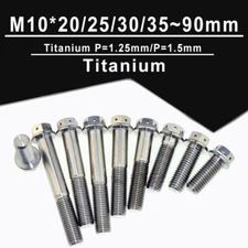 Tc4-Titanium Flange Screws Internal And External Hexagonal Screws M10*20/25~90mm