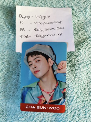 Astro Switch On Cha Eun Woo Photocard Official K-pop 