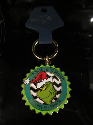 DR. SEUSS GRINCH DER WEIHNACHTEN STAHL METALL SCHLÜSSELANHÄNGER SCHLÜSSELANHÄNGER NEU SEHR SELTEN