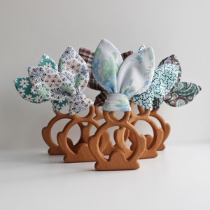 crinkle bunny ear teether