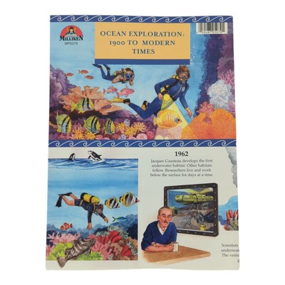 Ocean Exploration 1900 - Modern Timeline Fold Out Poster #MP5079 Teach Milliken