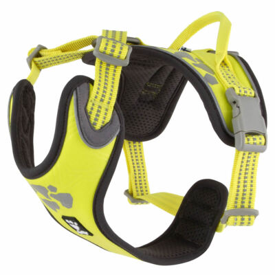 Hurtta Weekend Warrior Geschirr Neongelb für aktive Hunde, robust & wetterfest