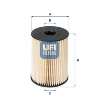 UFI 26.054.00 Kraftstofffilter FüR Opel Saab