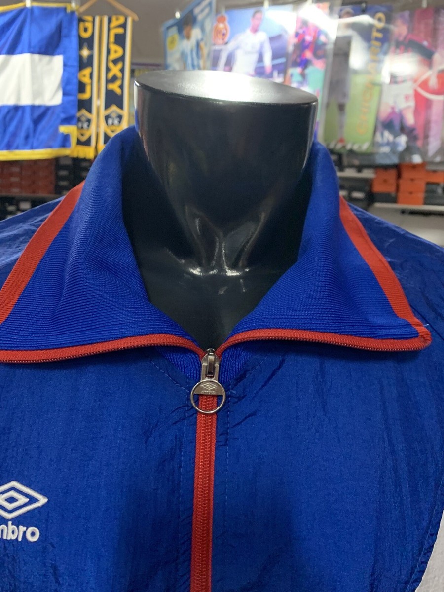 Umbro premier Womens Retro Classic Jacket Blue White Red