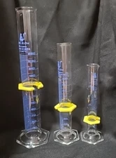 EISCO SCIENTIFIC 50ML, 100 ML, 250ML GRADUATED MEASURING CYLINDER, ASTM, CLASS A
