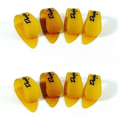 Dunlop Thumb Picks 8 Pack Ultex Gold Medium Size Guitar and Banjo