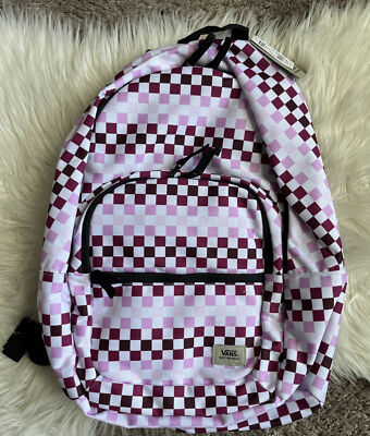 Rose Checkerboard Vans Backpack New VANS Motivee