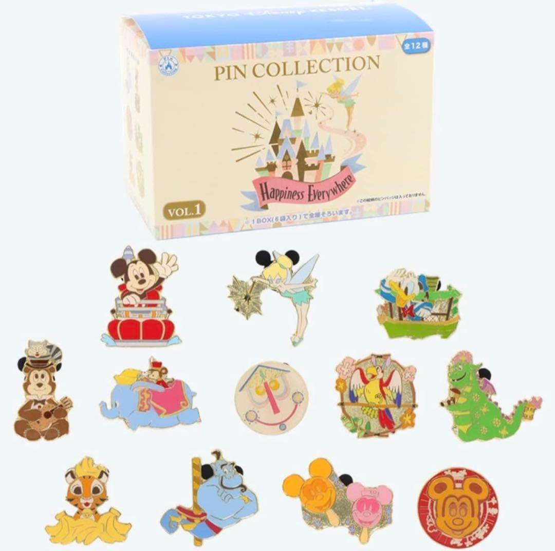 Tokyo Disney Land Pin Collection Happiness Everywhere vol.1 All 12