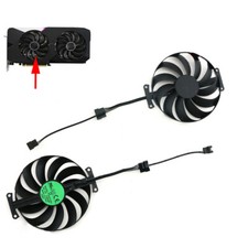 1X T129215SU For RX6600 6600XT 6700XT DUAL V2 OC Graphics Card Cooling Fan