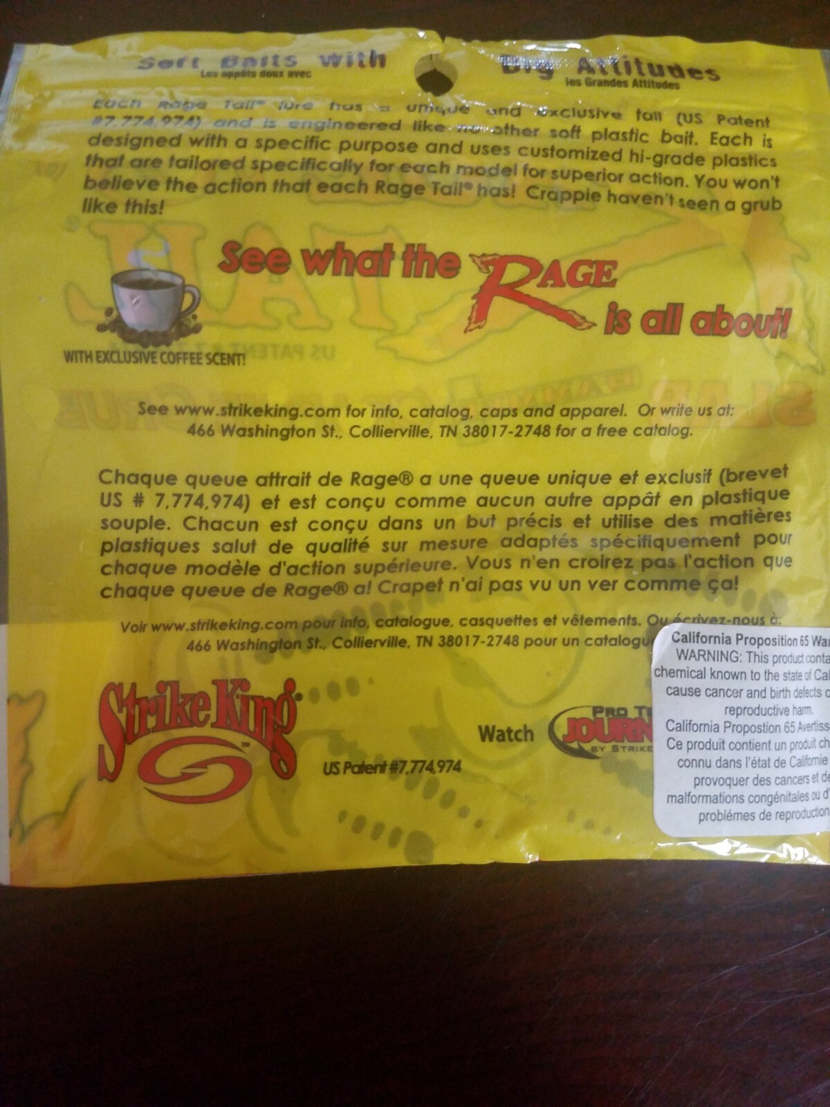 Strike King Rage Tail Slab Crappie Grub 2"  - Image 5