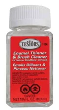 Testor Corp ~ Model Master Enamel Thinners ~ Clear ~ 1.75oz 51.8mL Bottle ~ 1156