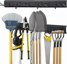 Wall Garage Garden Tool Organizer Yard Tool Storage Rack Shovel & Rake Hangers
