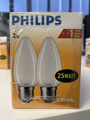 Kerzenlampe Philips 25w E27 matt Class B 35