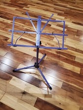 Audio2000'S Portable 60" Tall Music Stand Adjustable Folding Purple