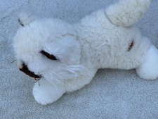 Vintage Pound Purries White CAT Large Plush Stuffed Tonka Toy 80  s Clean Furry